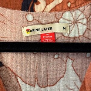 Marine layer 100% cotton floral dress. Button & pockets!